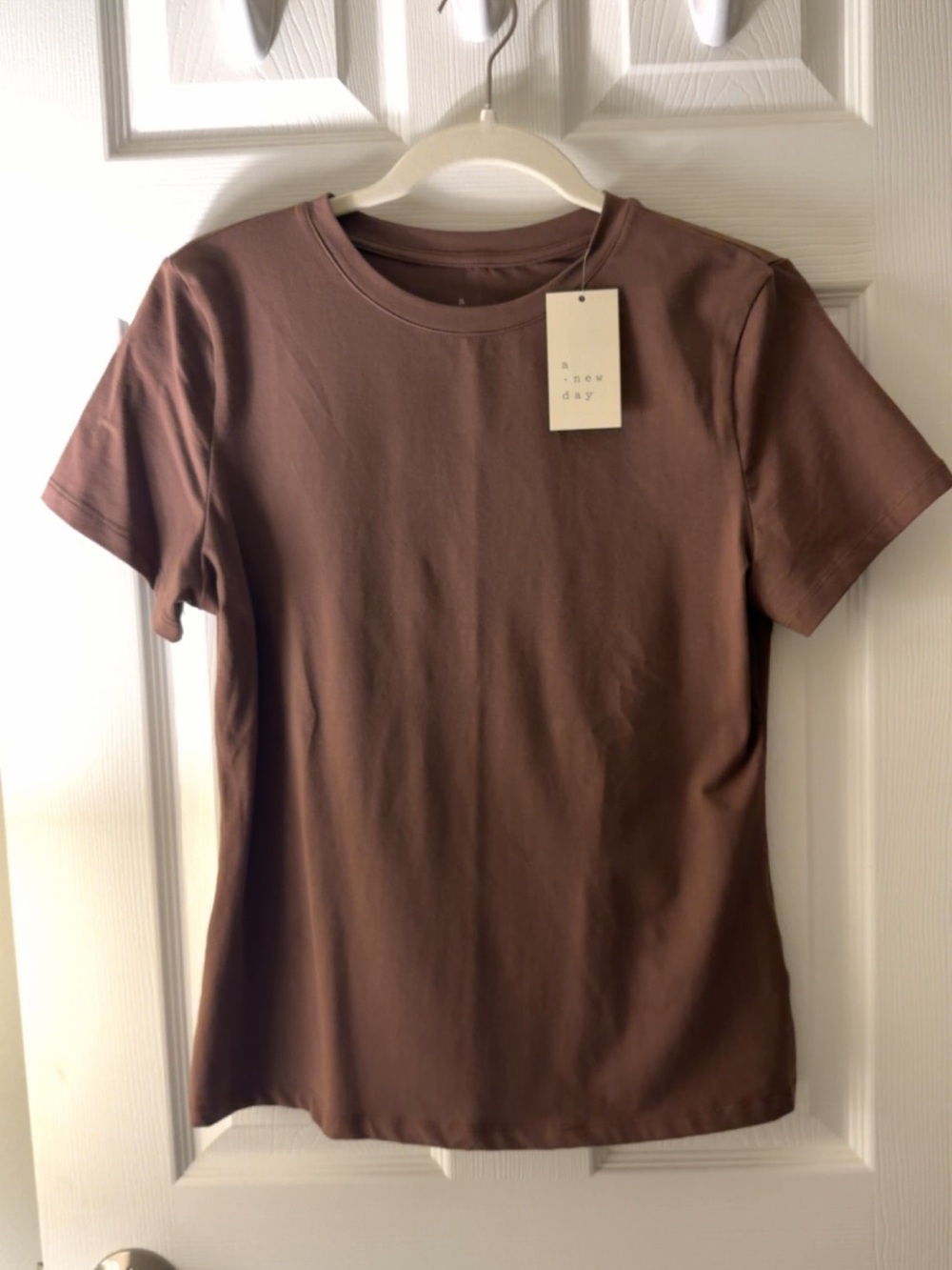 a new day Brown Short-Sleeve Crewneck Tee